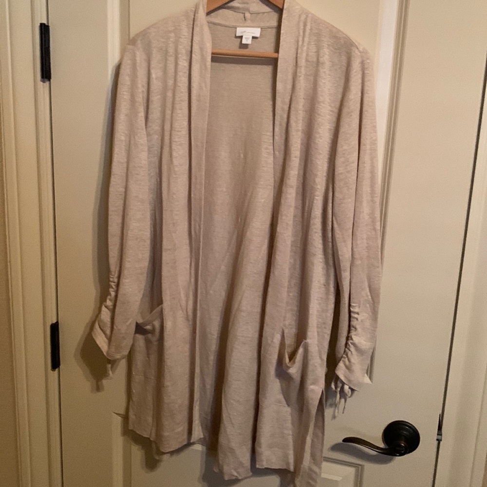 100% linen lightweight cardigan